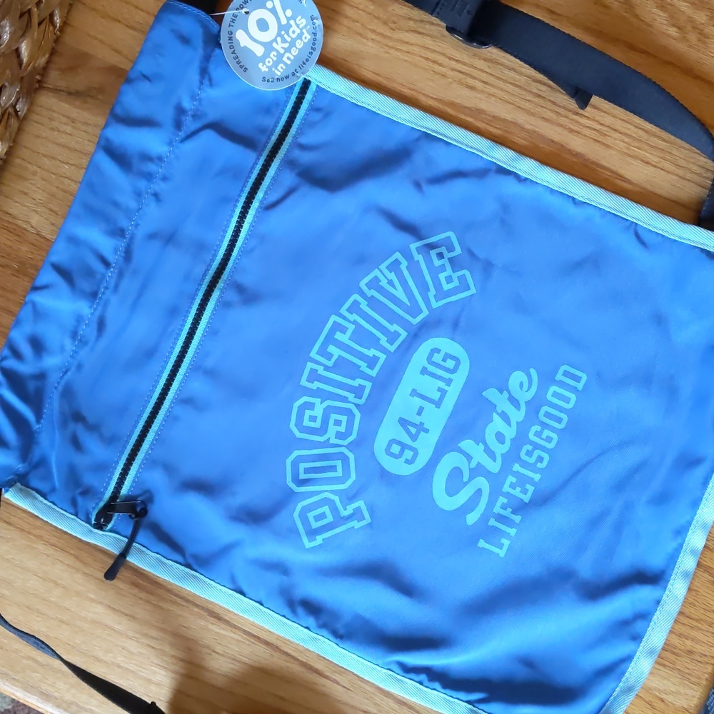 Life is Good Positive State- Backpack/cinch sack